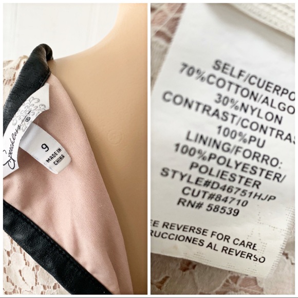 Speechless Tan Floral Lace Dress Size 9 - Picture 2 of 7